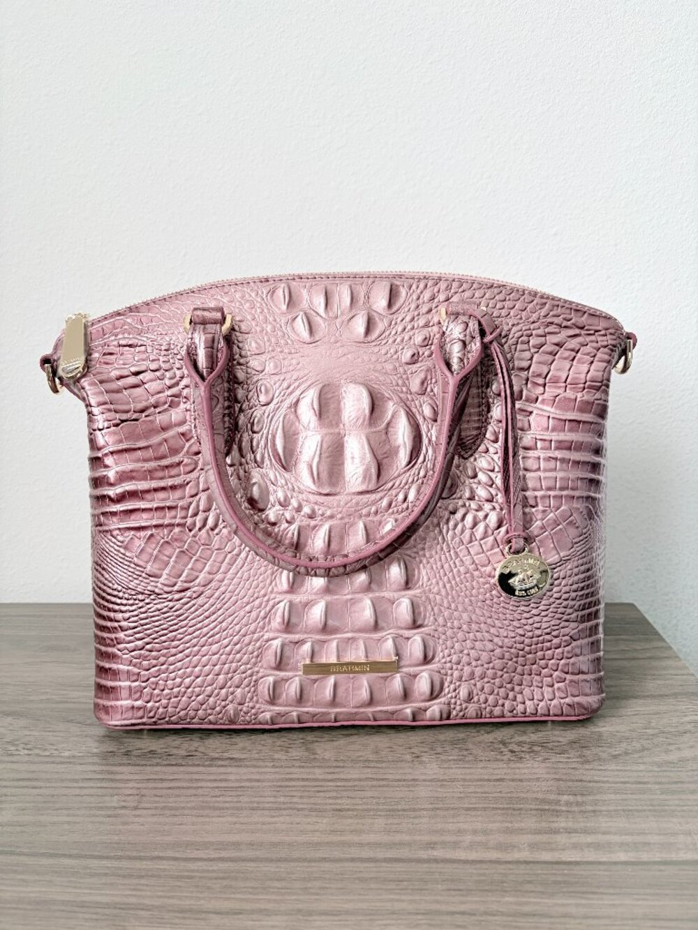 BRAHMIN Duxbury Medium Satchel Bag Pearl Pink
